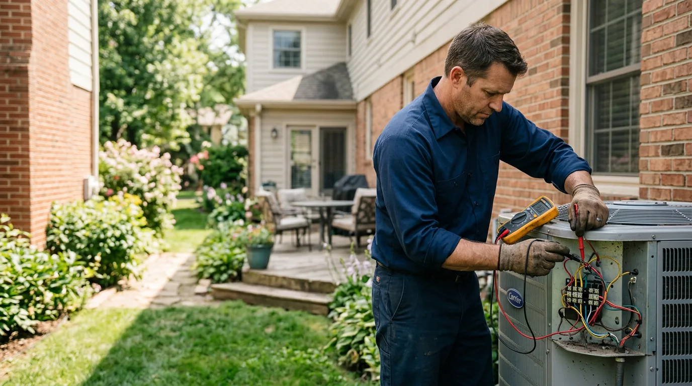 HVAC technician working near Princeton, LA